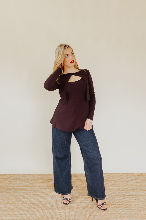 L.O.V.E. DEEP BLUE - Wide Leg Jeans