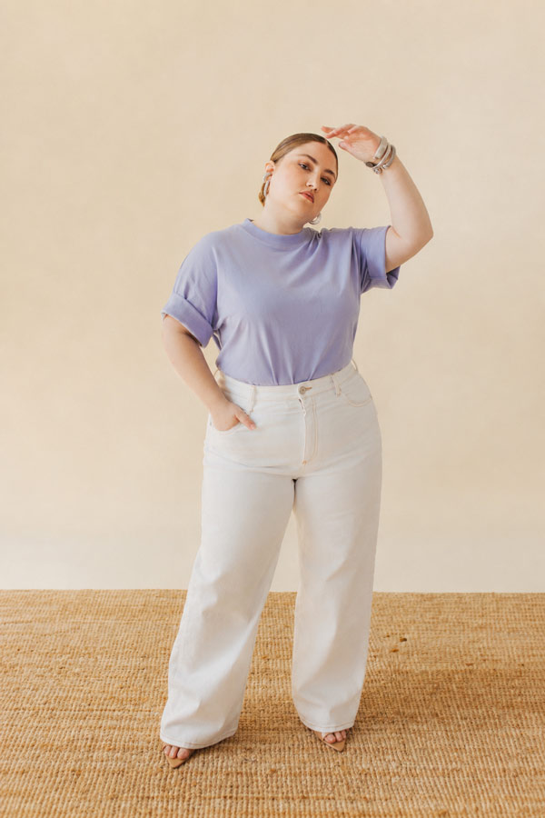 WHITE L.O.V.E. - Wide Leg Jeans