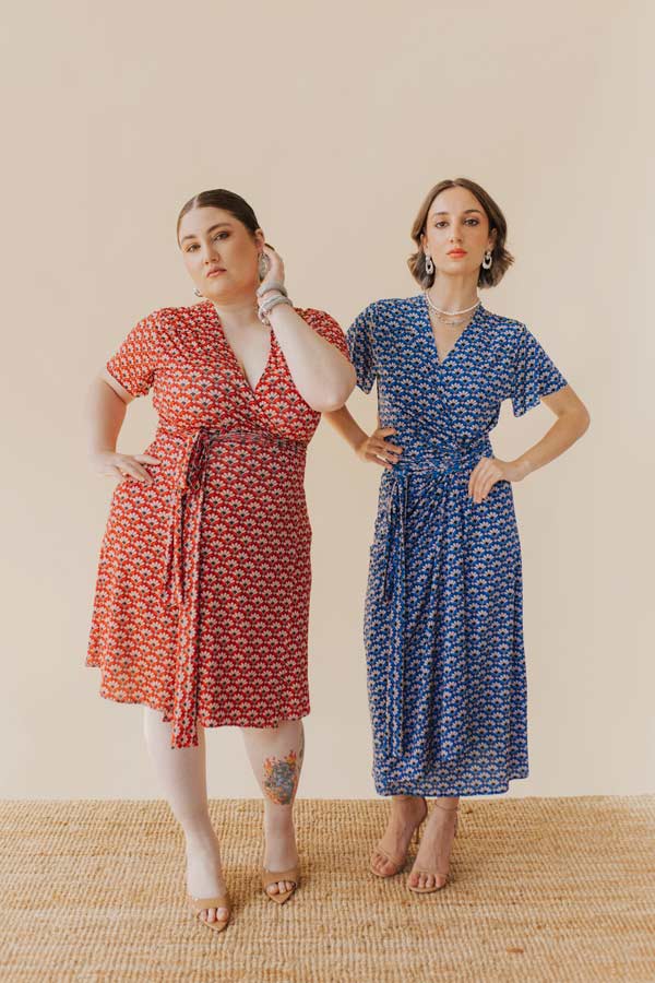 WRAP DRESS - 70's Vibes