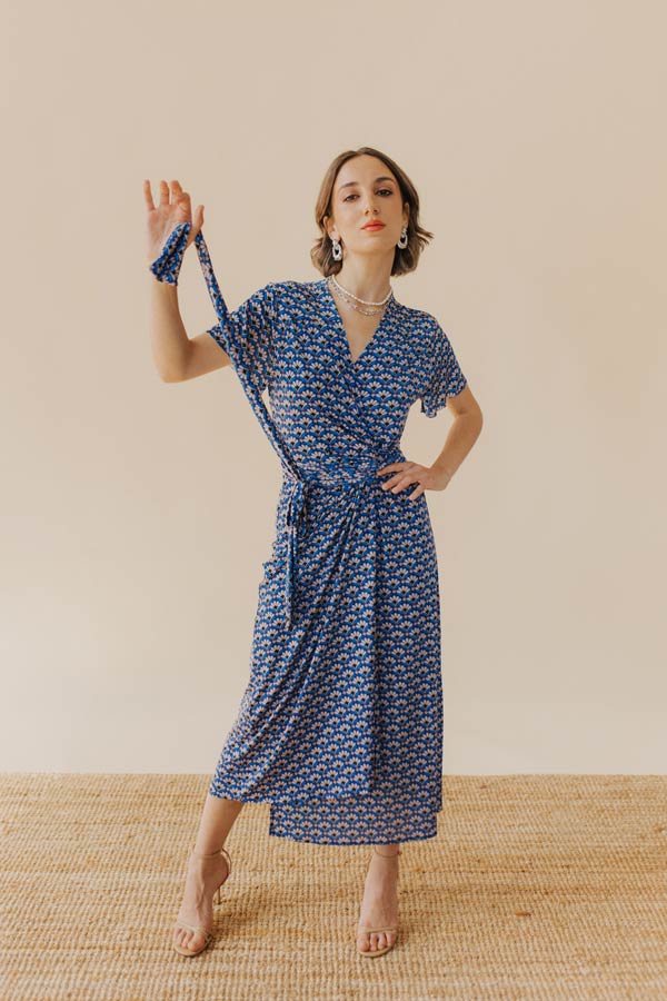 WRAP DRESS - 70's Vibes