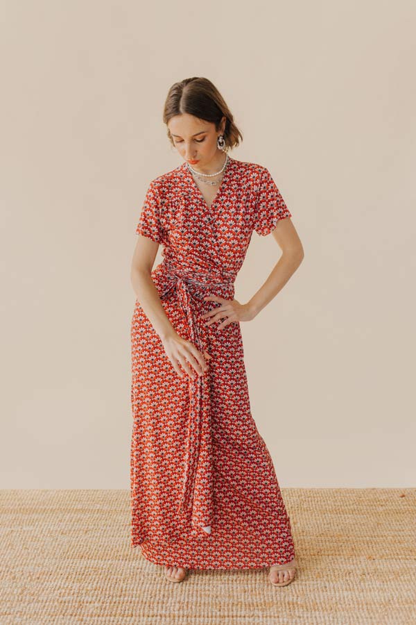 WRAP DRESS - 70's Vibes