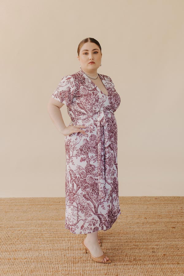 WRAP DRESS - Toile de Jouy