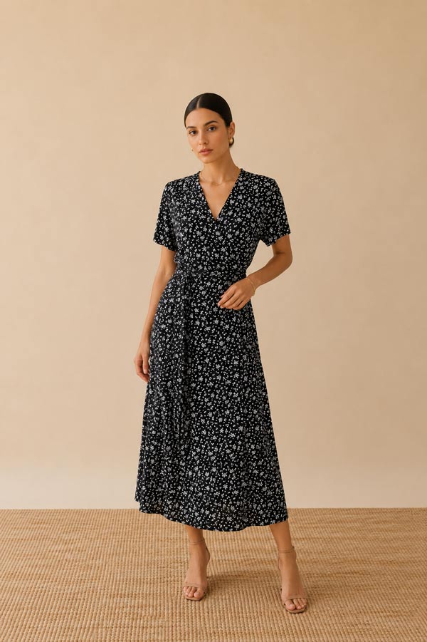 WRAP DRESS - 90's Vibes