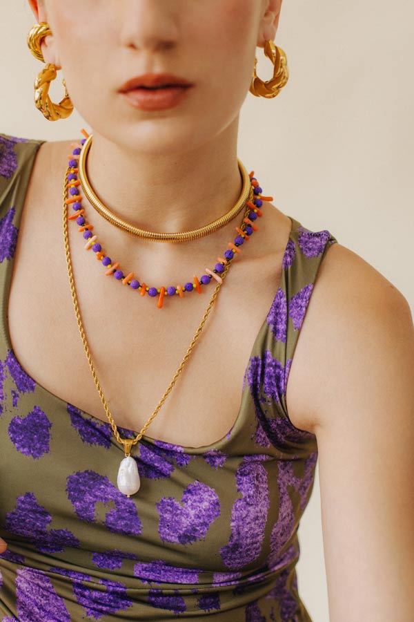 OLYMPIA CHAIN - Collana con Perla Pendente